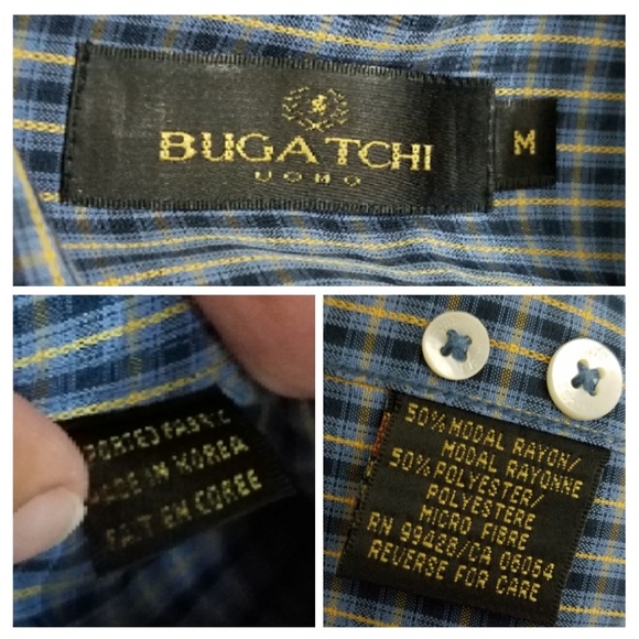 *Moved to @Foxtail90* BUGATCHI Checkered Button Down - Picture 8 of 8